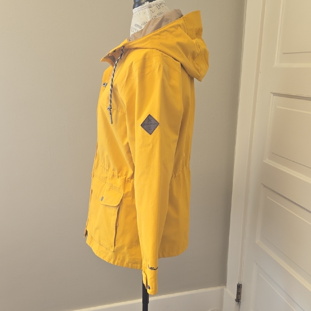 Eddie Bauer Yellow Utility Jacket with Drawstring Waist - Picture 4 of 8